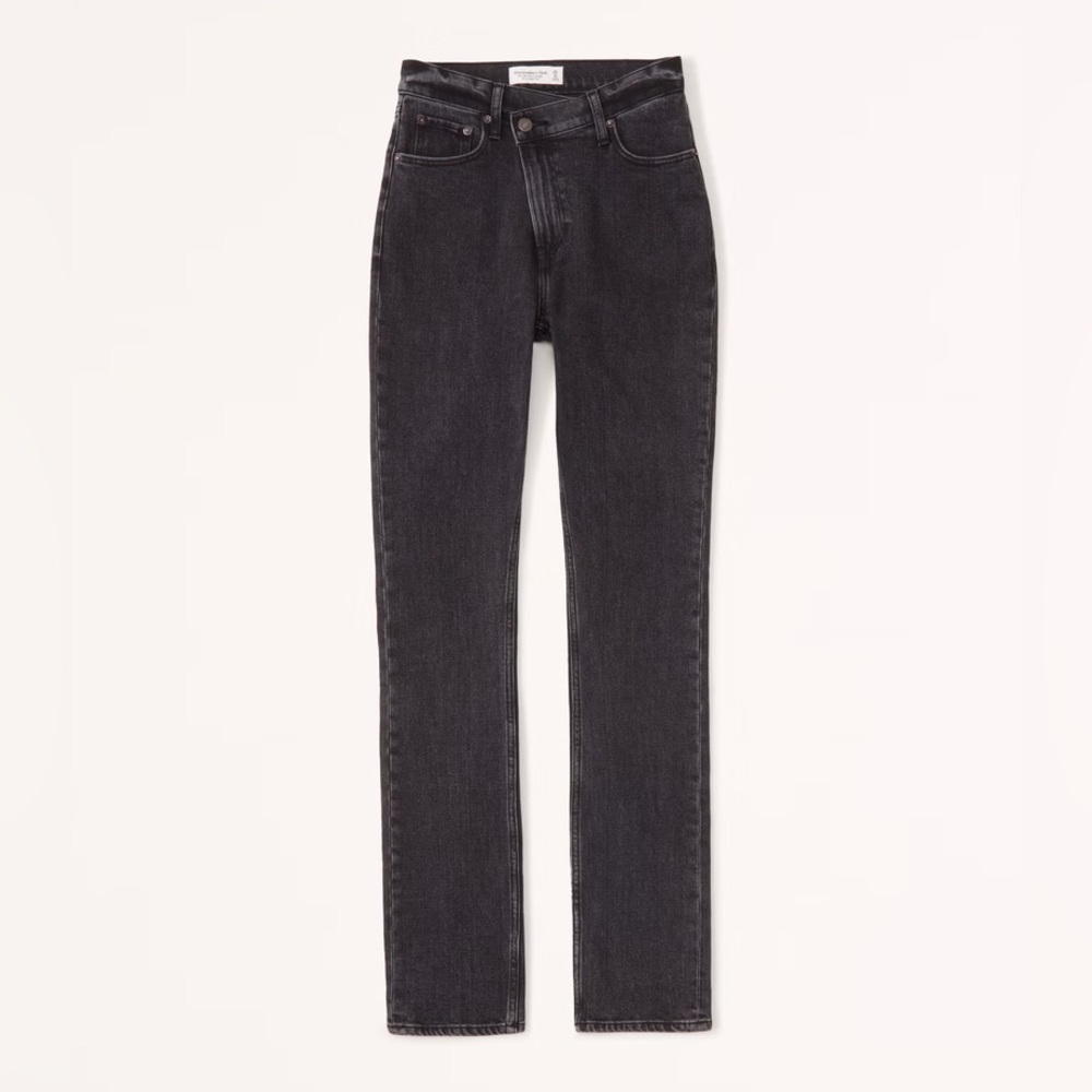 Abercrombie & Fitch Women's High Rise Jeans - Black